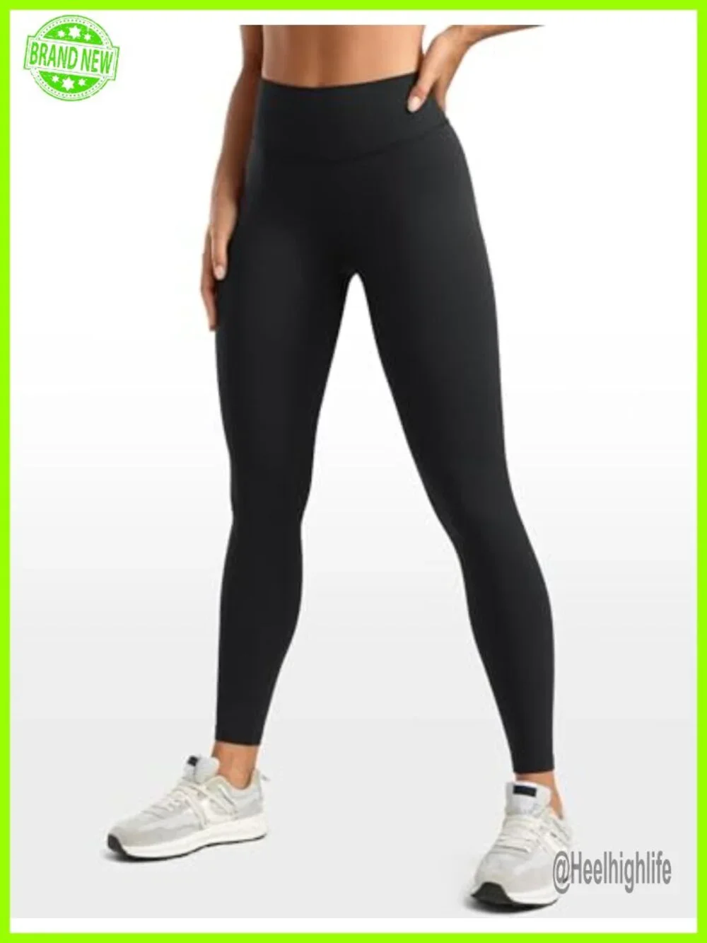 High Waisted No Front Seam Leggings 25